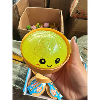 (Hot) Bánh bao xửng Squishy bóp mềm mềm dai dai có dạ quang và hạt nở