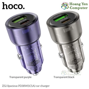 Tẩu Sạc Ô Tô HOCO Z52 38W Chính Hãng, PD20W + QC3.0 - BH 6 Tháng - Hoàng Yến Computer