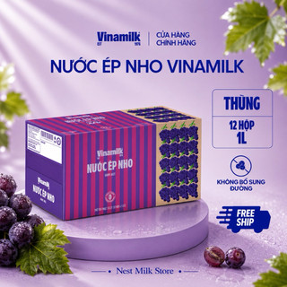 Nước Ép Nho Đỏ Tía Vinamilk 1L - Thùng 12 Hộp