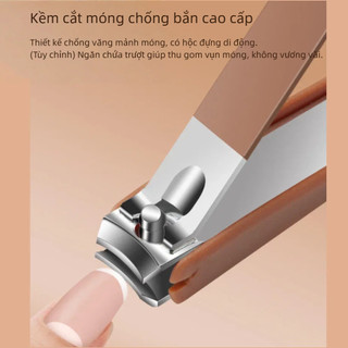 Bộ Kềm Cắt Móng Tay Cao Cấp 19/8/7 Món - Manicure Set Inox Không Gỉ, Dũa Móng, Nhíp, Hộp Da Quà Tặng Nam Nữ