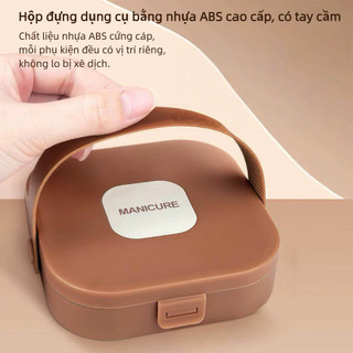 Bộ Kềm Cắt Móng Tay Cao Cấp 19/8/7 Món - Manicure Set Inox Không Gỉ, Dũa Móng, Nhíp, Hộp Da Quà Tặng Nam Nữ