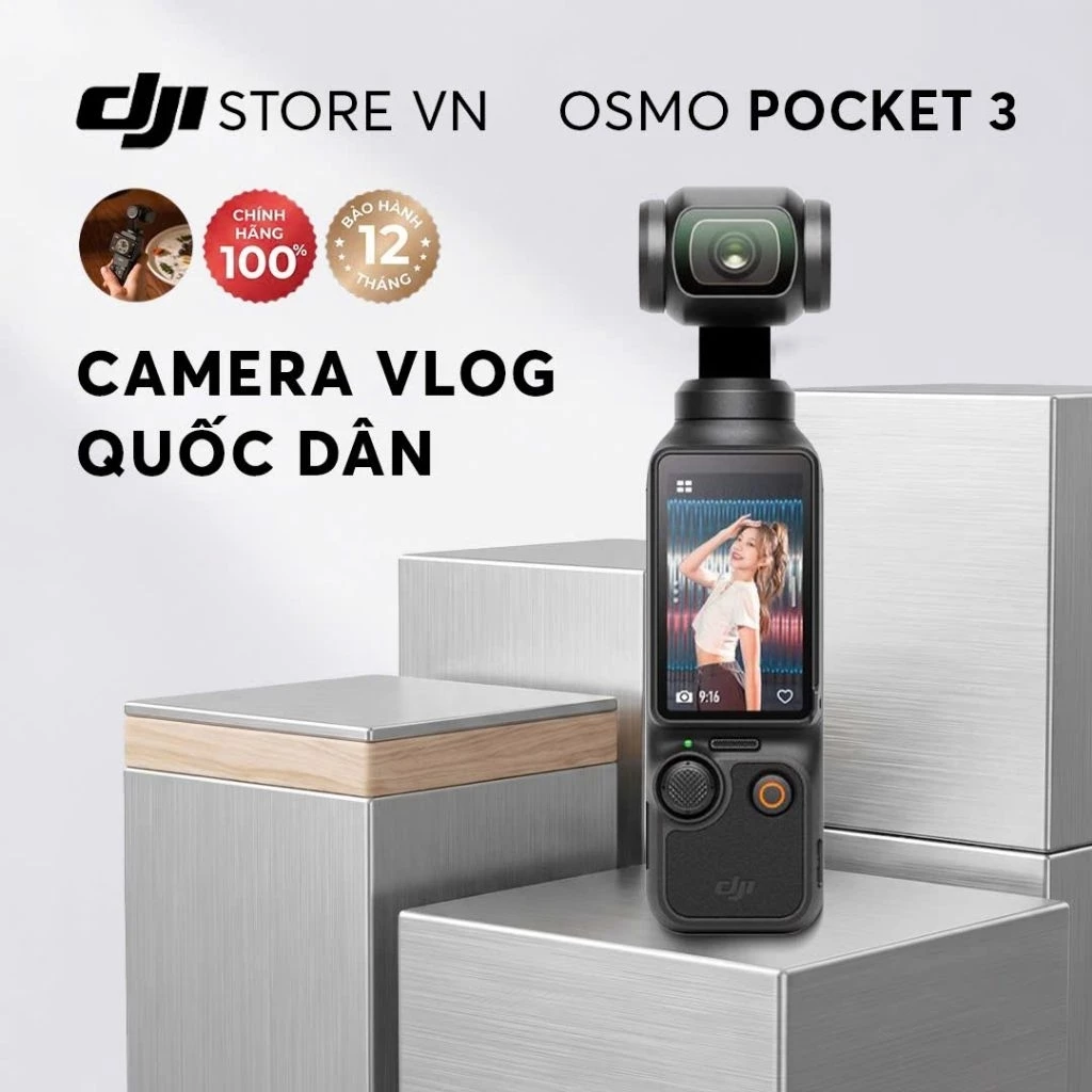 DJI Osmo Pocket 3 Gimbal Tích Hợp Camera 4K 120fps