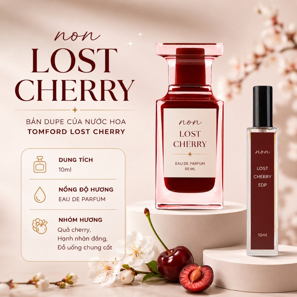 Nước Hoa Unisex - non Lost Cherry EDP - Phong Cách Sang Trọng, Quý Phái, Thu Hút