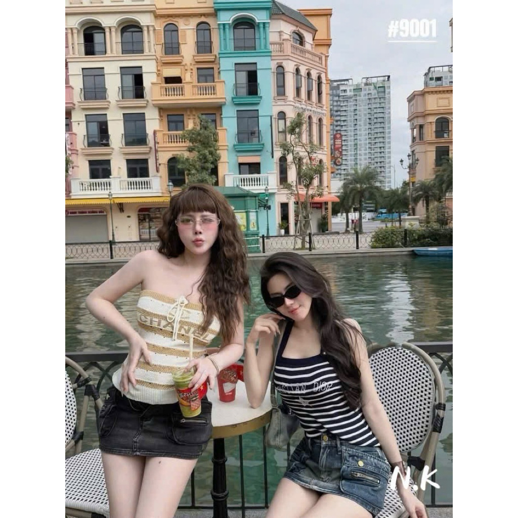 🥭Chân váy jeans túi hộp pha khoá siu chất fom đẹp xuất sắc lunn hàng QC loại 1 hot hit e về 2 màu sll @All