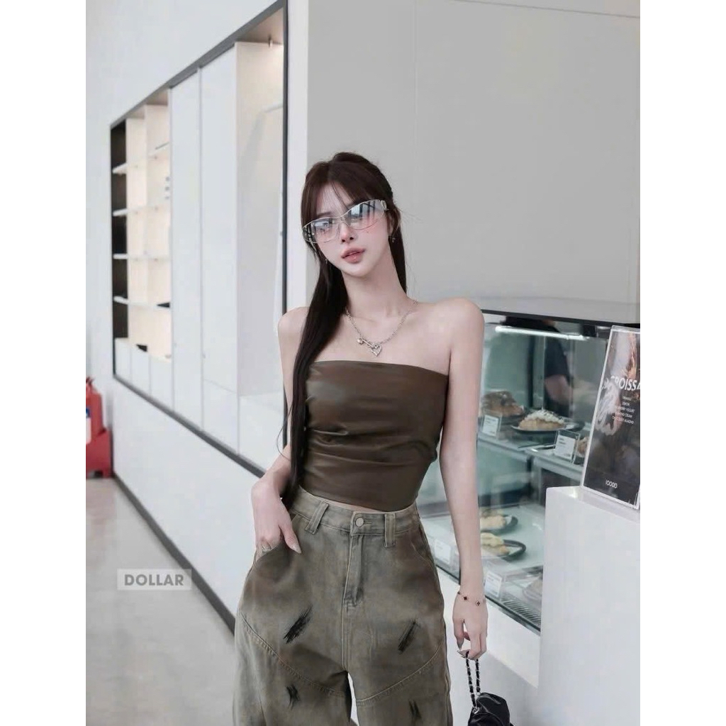 Áo da quây khoá lưng mới về qc