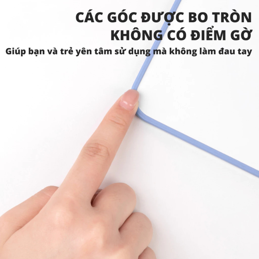 Bảng từ trắng mini Lalala Baby bảng mini cầm tay có thể viết 2 dặt hút nam châm kích thước A4