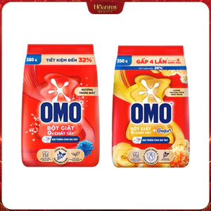 Bột giặt OMO công nghệ giặt xanh giúp xoáy bay vết bẩn loại bỏ mùi hôi túi 350g/380g