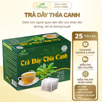 (Mua 3 tặng 1) Trà Dây Thìa Canh, trà thìa canh tốt cho sức khỏe đường huyết, hạ ổn định đường huyết