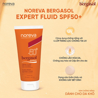 Kem chống nắng dành cho da khô Noreva Bergasol Expert Fluid SPF50+ 50ML