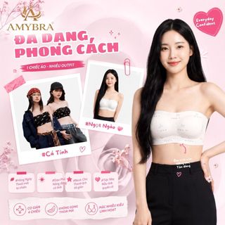 Áo Ngực Nữ AMYBRA Mút 1.5Cm Không Dây Chống Tuột – Áo Quây Nữ Đúc Su Không Gọng Cúp 3D Gom Ngực A620