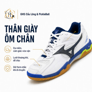 Giày Cầu Lông Mizuno Wave Fang Pro Chính Hãng – Upper Da Mềm, Bám Sân, Cảm Giác Cao Cấp