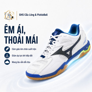 Giày Cầu Lông Mizuno Wave Fang Pro Chính Hãng – Upper Da Mềm, Bám Sân, Cảm Giác Cao Cấp