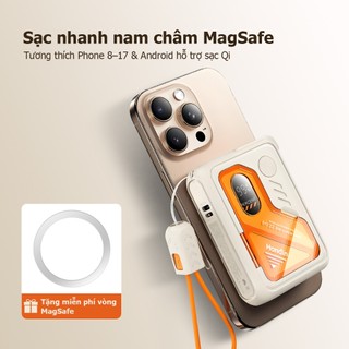 【CCC+Qi】Handin Sạc Dự Phòng 5 Trong 1 30000mAh Sạc Nhanh 22.5W | 35W Sạc Không Dây Kèm Cáp Type-C & Đầu L Giá Đỡ Điện