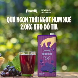 Nước Ép Nho Đỏ Tía Vinamilk 1L - Thùng 12 Hộp
