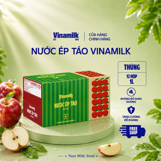 Nước Ép Táo Vinamilk Táo Ruột Giòn 1L - Thùng 12 Hộp