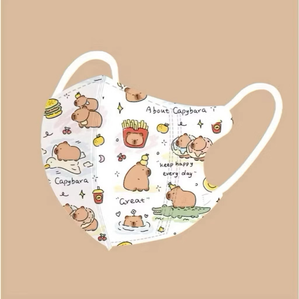 50 Chiếc Khẩu trang 5d cho bé vải lụa  size từ 0 đến 9 tuổi nhiều hình chất liệu mềm mịn thoáng mát