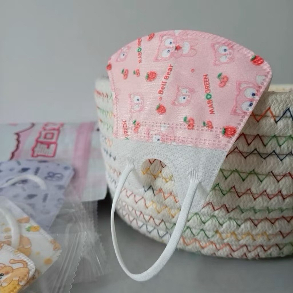 50 Chiếc Khẩu trang 5d cho bé vải lụa  size từ 0 đến 9 tuổi nhiều hình chất liệu mềm mịn thoáng mát