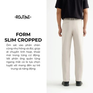 [🔥HOT] Quần Tây Nam Dài Trơn Form Slim Cropped - Routine 10S25PFO004