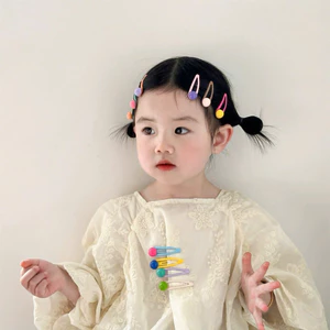 Set 10 kẹp tóc cho bé hoạ tiết hoạt hình