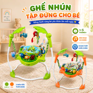 Ghế Nhún Tập Đứng Cho Bé TiiBaby - Có Đèn Nhạc Và Đồ Chơi, Điều Chỉnh Độ Cao