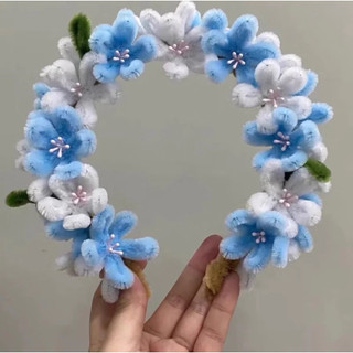 Vòng Hoa Đội Đầu Kẽm Nhung, Phụ Kiện Chụp Ảnh Tốt Nghiệp, Ảnh Kỷ Niệm, Set Kẽm Làm Vòng Hoa Đội Đầu