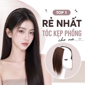 KẸP PHÍM PHỒNG TÓC GIẢ LÀM DÀY TÓC SIÊU TỰ NHIÊN