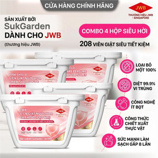 [MUA 2 Tặng 1] Viên Giặt Xả 5in1 JWB  52 viên – Chuẩn Singapore Hương nước hoa cao cấp Lưu Hương 72H