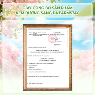 Kem Dưỡng Sáng Da Farmstay – Mờ Nếp Nhăn Cấp Ẩm Phục Hồi Hàn Quốc Hộp 100g