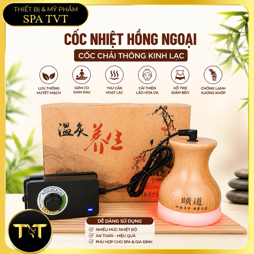 Cốc Nhiệt Hồng Ngoại, Chải Thông Kinh Lạc, Massage & Giảm Béo Toàn Thân