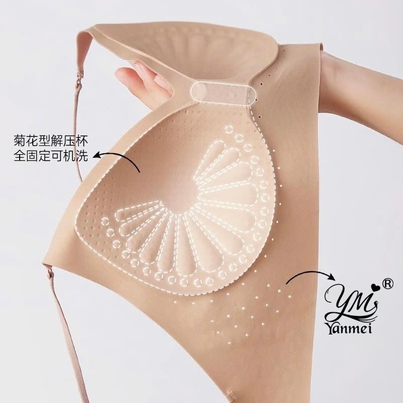 [Áo ngực mặc áo hở lưng 3228#] Áo lót đúc su mềm mịn ko gọng, áo ngực ko gọng, bra dúc su ko gọng mút cố định ko xê dịch