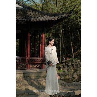 Pháp Phục “ TĨNH “ Áo + Quần  By TIENTHANH  THIẾT KẾ SANG TRONG