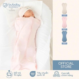 Nhộng chũn cho bé sơ sinh  Nunupetit Vua Nệm Bubaby Bamboo, Túi ngủ khóa giữa thoáng mát an toàn