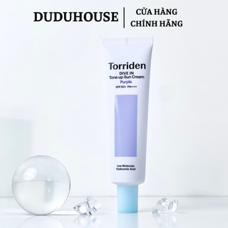 (Hàng Công TY) Kem Chống Nắng Torriden Dive-In Purple SPF50+ PA++++ Dưỡng Ẩm Sáng Da 60ml Duduhouse