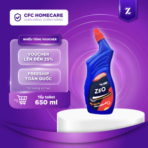 Nước Tẩy Toilet Đậm Đặc sạch Khuẩn ZeO | Dung Tích 650ml