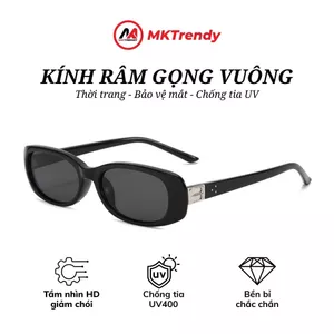 Kính râm gọng vuông thời trang nam nữ chống tia UV chống nắng phong cách sang trọng T603