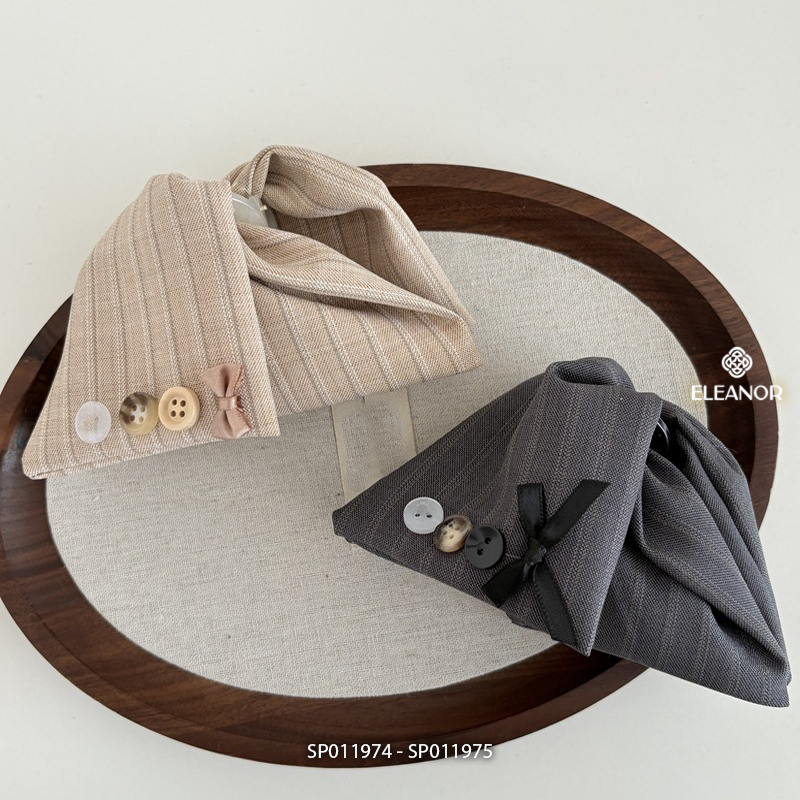 Kẹp tóc nữ Eleanor Accessories càng cua hình tam giác đính nơ phụ kiện tóc kẹp tóc nơ tiểu thư 11974