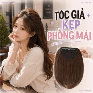 TÓC GIẢ KẸP PHỒNG MÁI LÀM DÀY PHỦ THƯA SIÊU TỰ NHIÊN HÀNG CAO CẤP