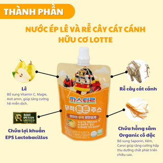 Nước Hoa Quả Ép Hữu Cơ Lotte 80ml - Xanhsam Natural & Organic