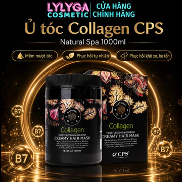 Kem ủ tóc Collagen CPS Natural Spa 1000ml Dầu Xả Ủ hấp chăm sóc tóc mềm mượt phục hồi tóc tự nhiên UT15