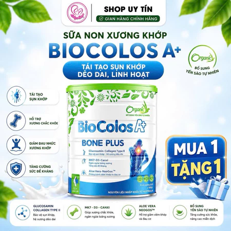 Sữa non xương khớp Biocolos A+ lon lớn 900g- Hỗ trợ xương khớp chắc khỏe bổ sung dinh dưỡng