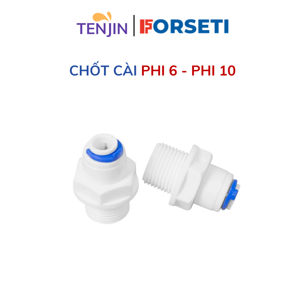 Chốt cài phi 6/phi 10 máy lọc nước RO, khóa cài đầu nối nhanh, chốt chống tuột dây nước
