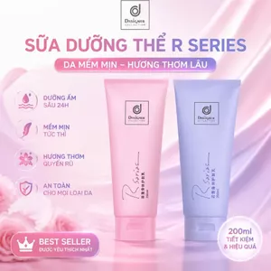 Kem dưỡng da toàn thân làm trắng da hương hoa hồng dòng R 200ml,kem 72Hdưỡng ẩm và cấp nước cho da,phù hợp với mọi loại