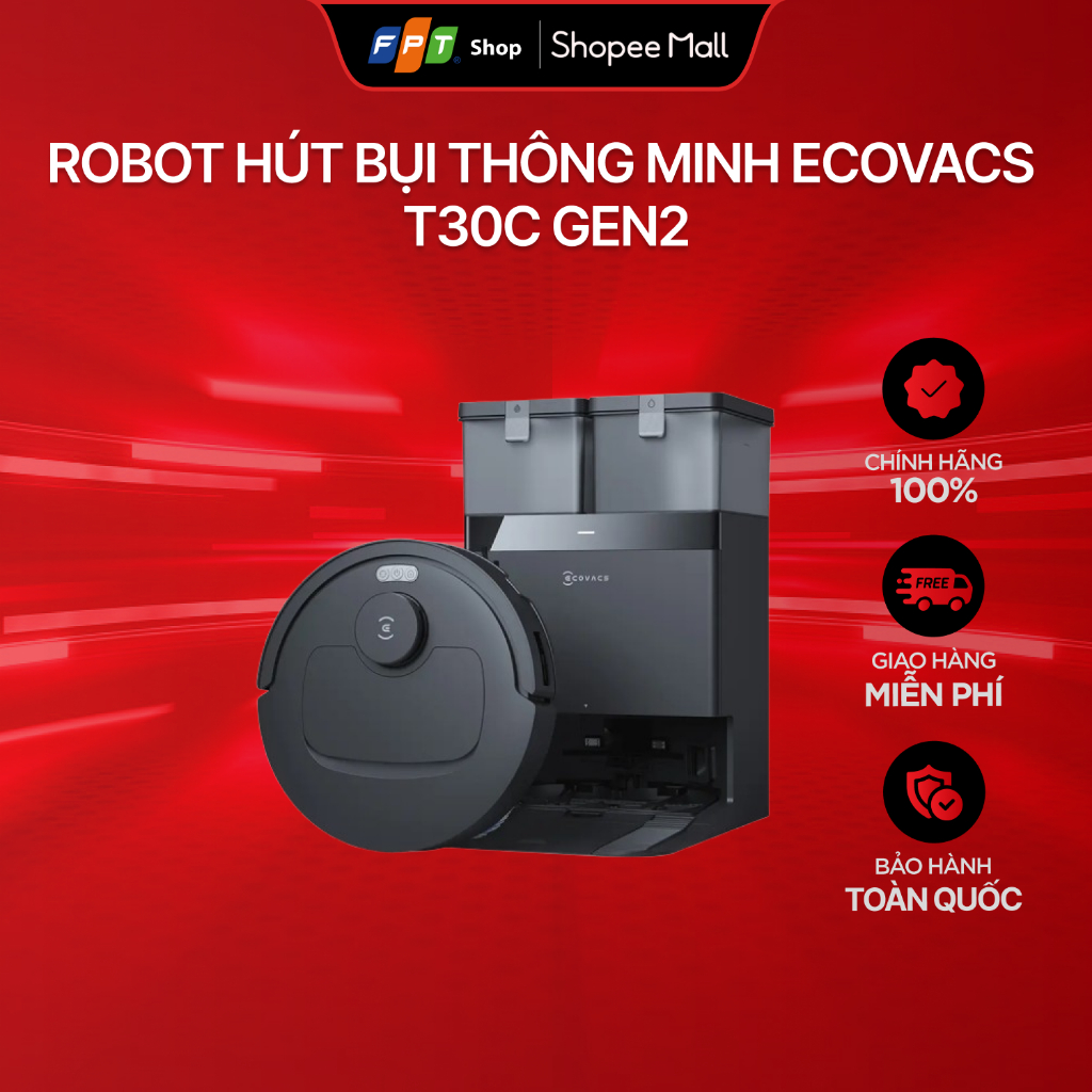 Robot hút bụi thông minh Ecovacs T30C Gen2