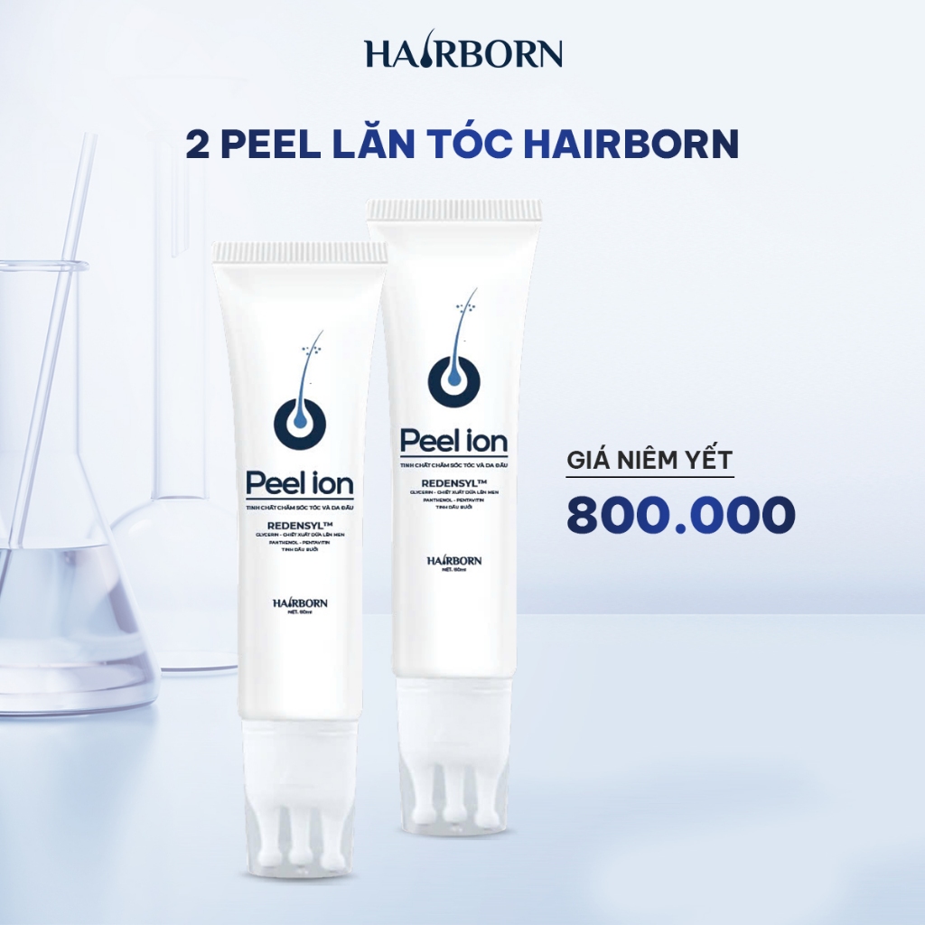[CHÍNH HÃNG] Combo 2 Tuýp Lăn Tóc HairBorn 60ml - Hỗ Trợ Giảm Rụng, Mọc Tóc Và Dưỡng Da Đầu