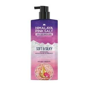 Dầu gội sạch gàu muối hồng Himalaya mềm mượt óng ả Soft and Silky 650ml
