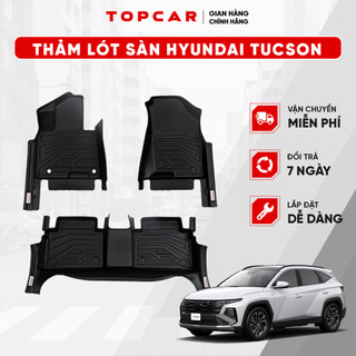 Thảm lót sàn ô tô HYUNDAI TUCSON TOPCAR chất liệu nhựa TPE nguyên sinh cao cấp không chứa chất độc hại