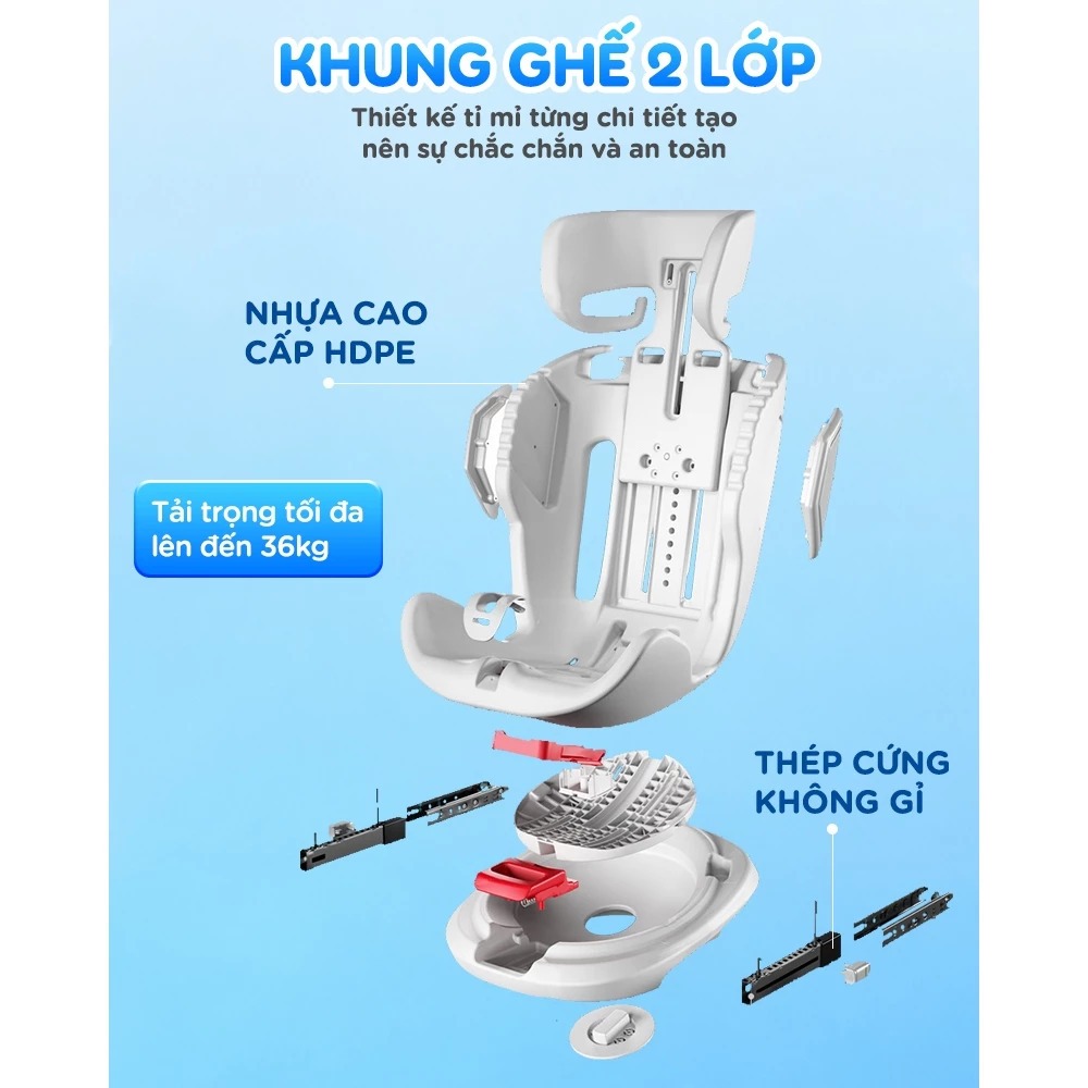 Ghế ngồi ô tô Honalife, bảo hành 24 tháng đạt chuẩn i-Size , dễ dàng tháo lắp tiện lợi