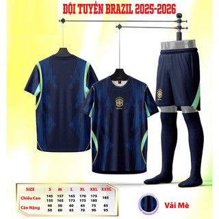 Bộ Quần Áo Bóng Đá Người Lớn - Đội Tuyển Brazin 2026