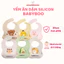 Yếm silicone BabyBoo Tootie cho bé ăn dặm, Yếm ăn dặm cho bé silicon có máng hứng chất liệu mềm nhẹ