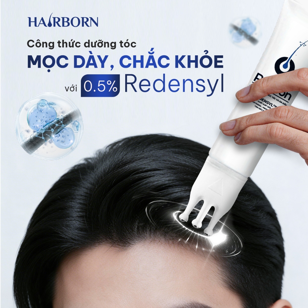 Peel Lăn Tóc HairBorn 60ml - Hỗ Trợ Giảm Rụng, Kích Thích Mọc Tóc Cho Nam Và Nữ